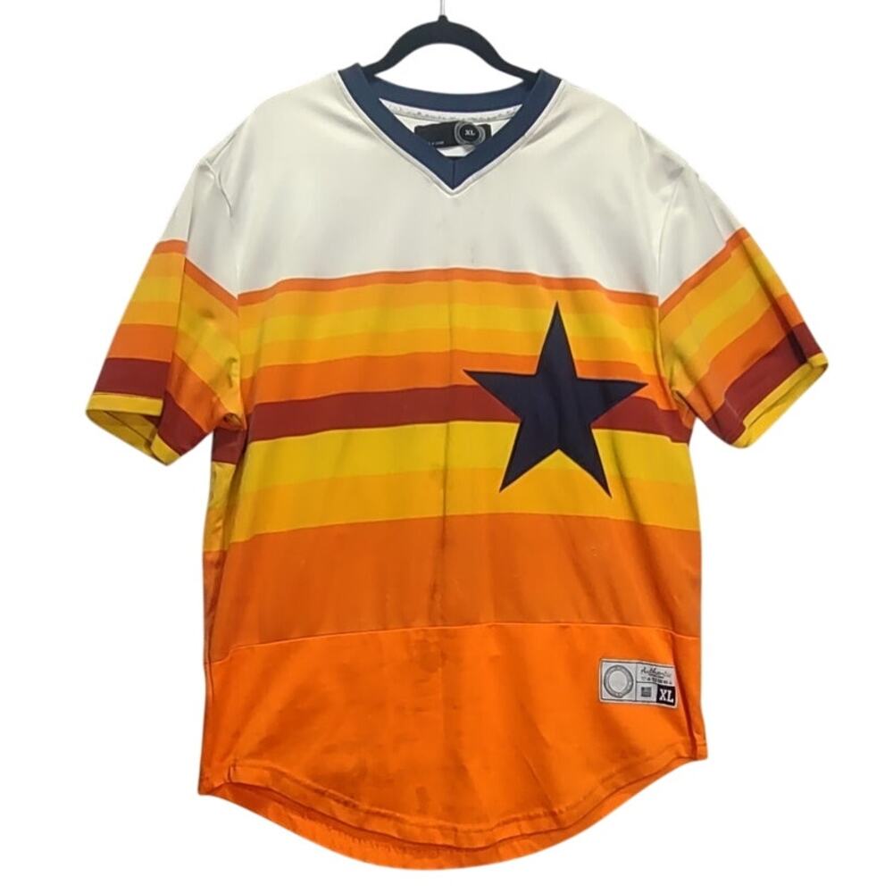 Vintage Nolan Ryan Throwback Jersey Houston Astros Mens Baseball - Picture 1 of 11